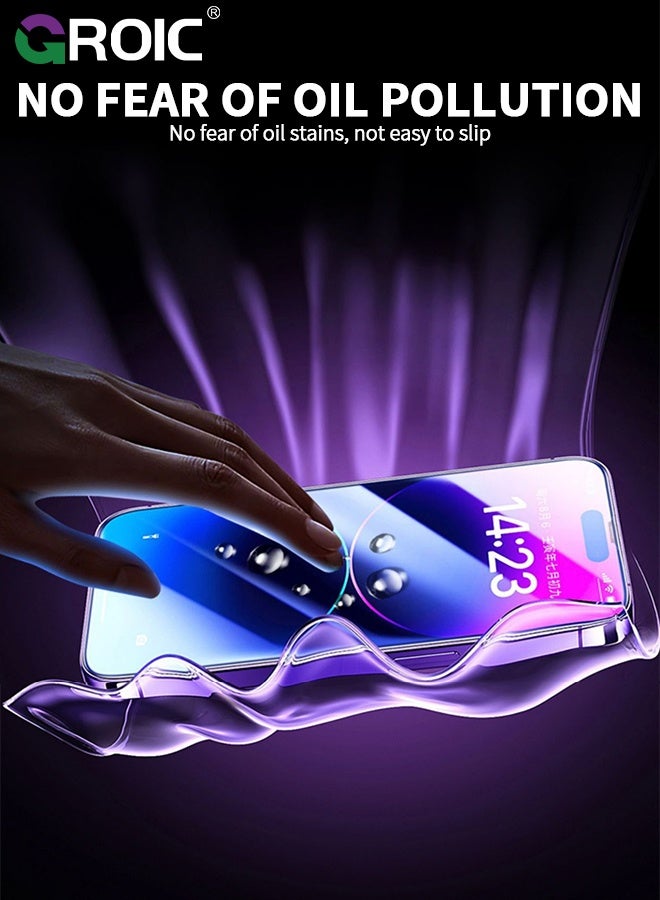 GROIC 2 Pack Screen Protector for iPhone 17,OneStep Installation iPhone 17 Screen Protector with  iPhone 17 Camera Lens Protector,Easy Installation - Image 5