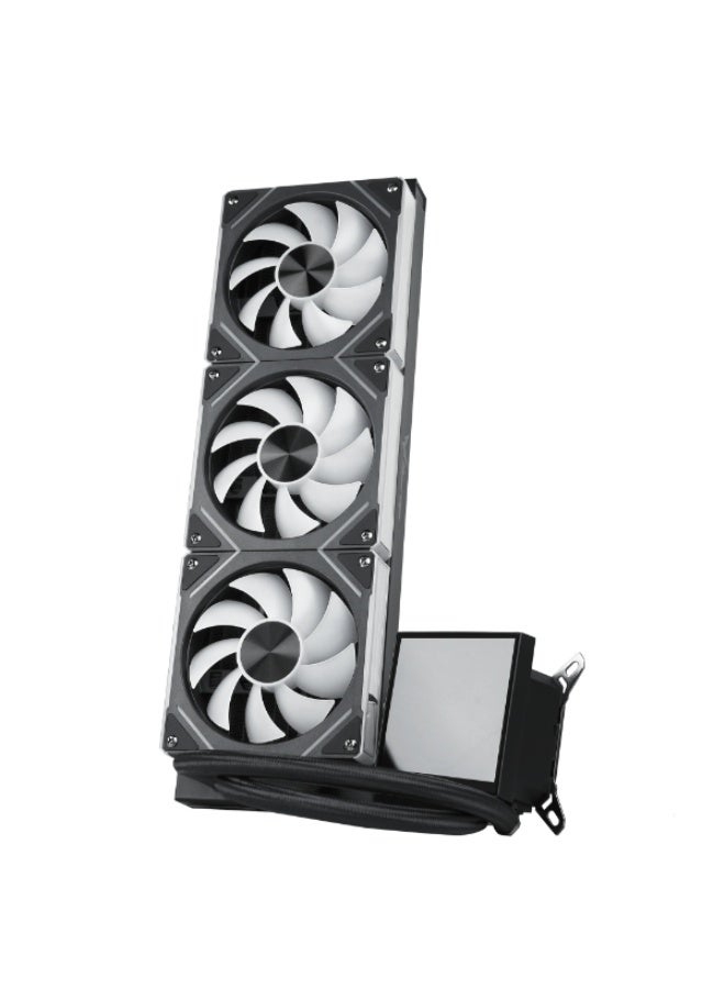 ثيرمو مبرد مائي ثيرمو رابتور RT360 مع شاشة قابلة للبرمجة مقاس 4 انش مغناطسية قابلة للإزالة مراوح ARGB لون أسود - Image 3