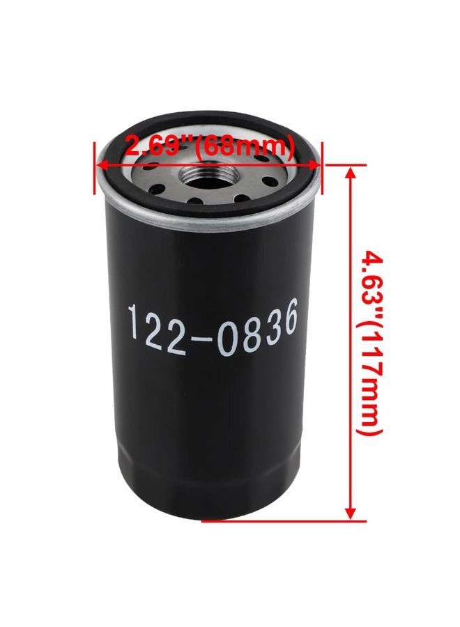 HUSWELL 122-0836 Oil Filter 140-3116 Air Filter for Cummins Onan 5500 7000 RV Generators HGJAA HGJAB HGJAC-Oil Change Kit - Image 3
