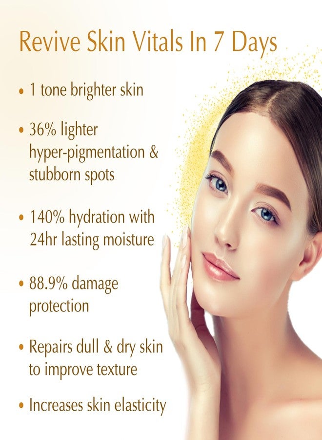 Bio Essence 24K Gold Skin Elixir, Vitamin C Face Serum, Moroccan Argan Oil, Hyaluronic Acid, Niacinamide, Dark Spots Correcting Serum For Face, Ideal for All Skin Types, 30g - Image 4