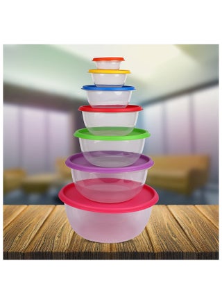 FEELINGS  FOOD CONTAINER PLASTIC ROUND W/ RAINBOW LIDS 7 SET - pzsku/Z767A47B5D2E736F9DEC2Z/45/1746708627/0788d75a-d3db-4ce1-b39a-c6aab9ded911