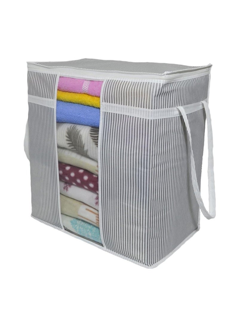 الاس هوم كوليكشن حقيبة تخزين نافذة شفافة وسادة مقاس 75X40X40سم - Image 1