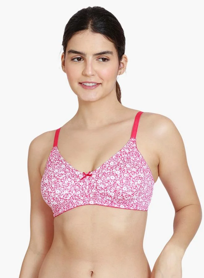 زيفامي حمالة صدر زيفام مطبوعة بالزهور غير مبطنة