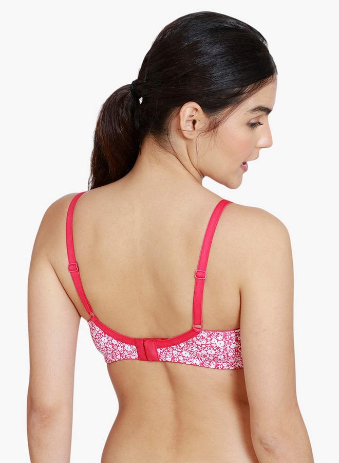 زيفامي حمالة صدر زيفام مطبوعة بالزهور غير مبطنة - Image 2