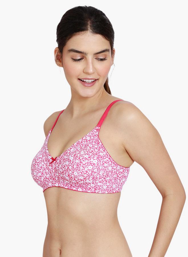 زيفامي حمالة صدر زيفام مطبوعة بالزهور غير مبطنة - Image 3