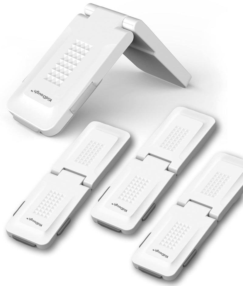 KidDough Baby Proofing Premium Child Safety Lock | for Refrigerator, Cabinets, Drawers, Fridge, Cupboard, Wardrobe, Door | Baby Safety (Pack of 4,White) - Image 1