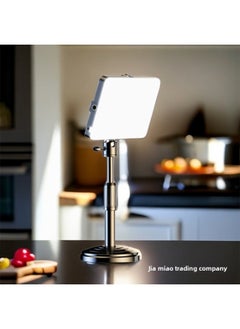 General Desktop Beauty Fill Light Net Red Live Anchor Chin Light Can Lift Desktop Disc Ring Light Square Light Shot-Light Source Color:6inch Ring Desktop Fill Light + Single Camera Slot  - Image 5