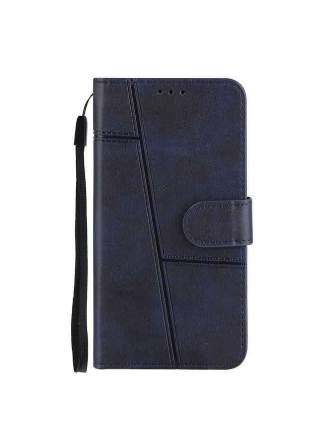 زبون جراب لهاتف iPhone 12 Pro Max مصنوع من جلد العجل مع مشبك وقفل أفقي مع حامل وفتحات للبطاقات ومحفظة وحبل - Image 2