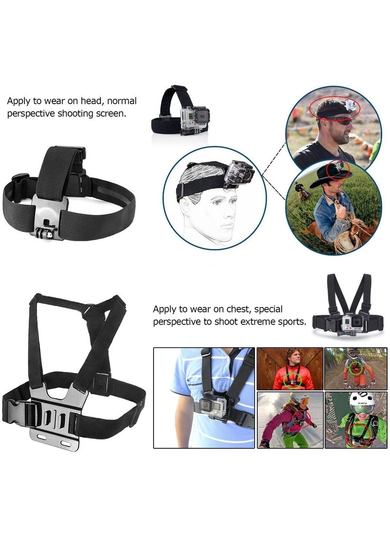 Generic - 19 Items Action Camera Accessories Compatible With GoPro Hero - Image 1