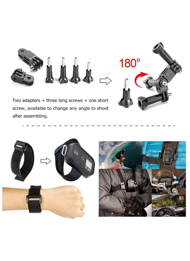 Generic - 19 Items Action Camera Accessories Compatible With GoPro Hero - Image 1