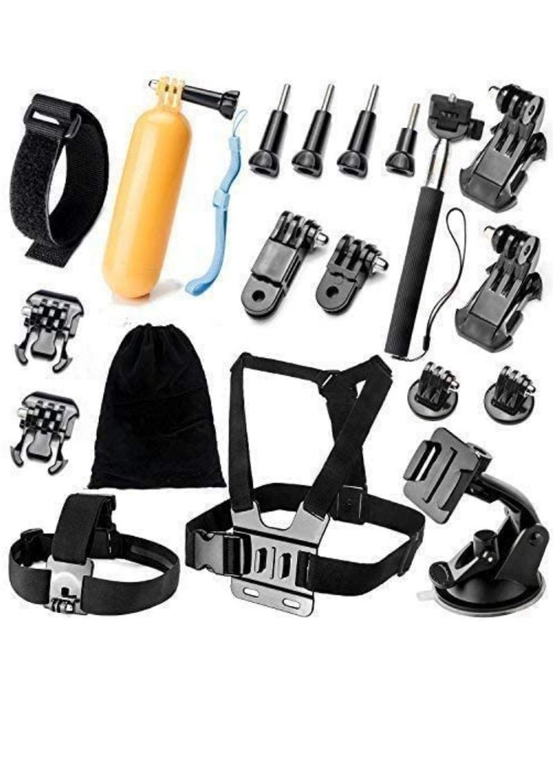 Generic - 19 Items Action Camera Accessories Compatible With GoPro Hero - Image 1