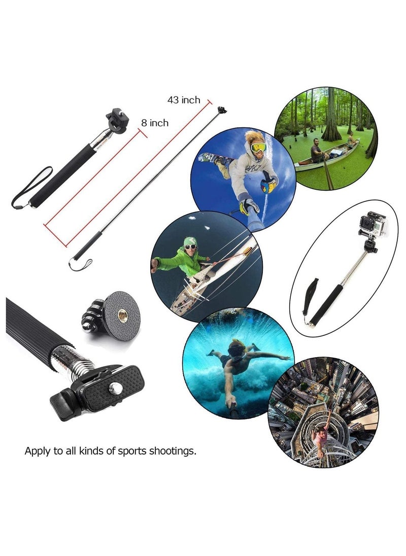 Generic - 19 Items Action Camera Accessories Compatible With GoPro Hero - Image 1