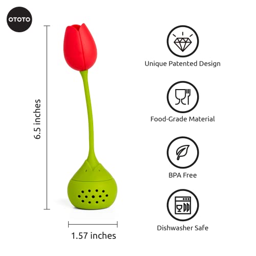 OTOTO Cute Tea Infuser - Loose Leaf Tea Steeper, Tea Accessories, Tea Diffusers, Tea Strainers, Cute Gifts, Tea Gift Set, Kitchen Gifts Cooking Gadgets - Image 2