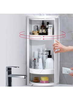 MUGATH MUGATH Unbreakable Plastic Bathroom Corner CabinetWall Mounted Storage Shelf with Revolving DoorPlastic Cabinet for Kitchen Bathroom Living Room Office Stylish Corner Stand Big  - Image 5