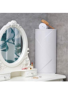 MUGATH MUGATH Unbreakable Plastic Bathroom Corner CabinetWall Mounted Storage Shelf with Revolving DoorPlastic Cabinet for Kitchen Bathroom Living Room Office Stylish Corner Stand Big  - Image 2