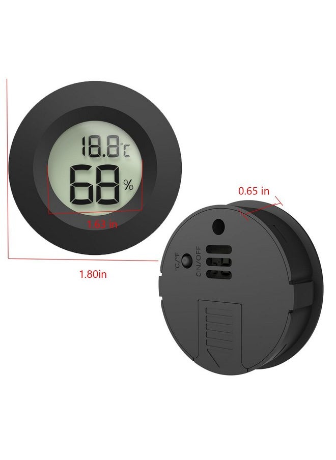 Reptile Tank Accessories, 2pcs Reptile Thermometer and Humidity Gauge, Bearded Dragon Tank Thermometer Humidity Gauge for Jumping Spider, Leopard Gecko, Hermit Crab, Gecko, Ball Python, Lizard.