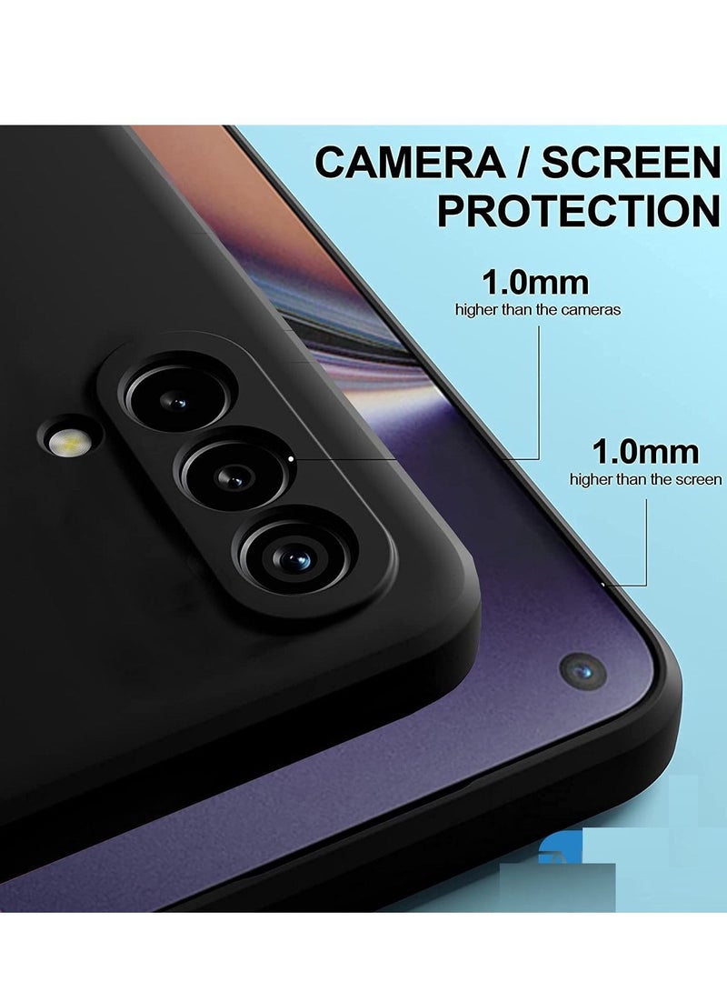 Muzz غطاء خلفي من السيليكون السائل لهاتف OnePlus Nord CE 5G باللون الأسود - Image 2