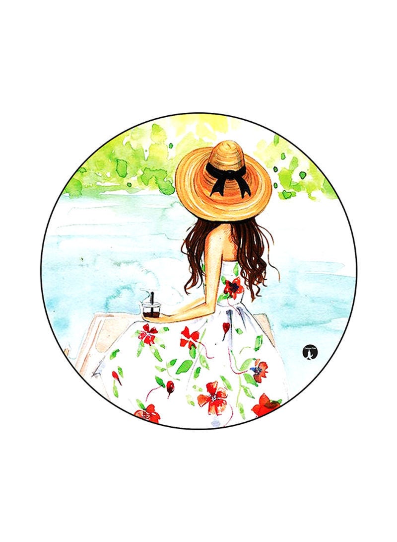 RKN A Girl Printed Mouse Pad Multicolour