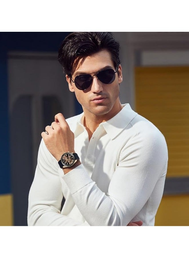 BENYAR Watches for Men Watch Quartz Luxury Chronograph Water Resistant Watch 5140 220mm - Image 2