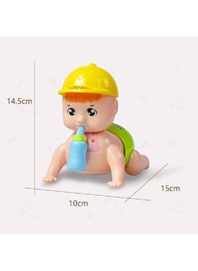 null - Baby Crawling Toy for Babies to Teach Infants to Crawl Stimulating Toy (Multicolor) - Baby Toys with Moving Bottle - Baby Crawling Toy - Baby Crawling Toy with Bottle - Musical and Light Up Baby Toy Crawling Motion, Colorful Hat, Sound and Light Effects - For Infants and Toddlers - Baby Crawling Toys - Baby with Bottle - Baby Crawling Toy - - Image 1