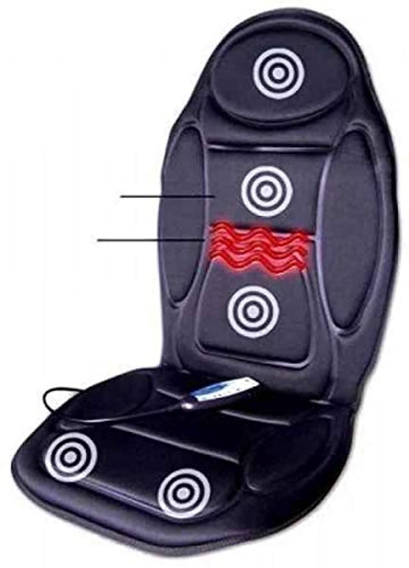 Heated Back and Seat Massager - 6 Features, 5 Massage Motors
