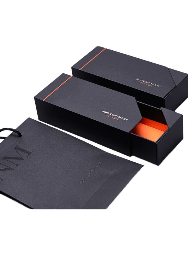 NORTHROP MARTIN Norse Martin High-End Silk Red Tie Men'S Business Formal Wedding Groom Hand-Drawn Polka Dot 7Cm Gift Box Packed - Image 1