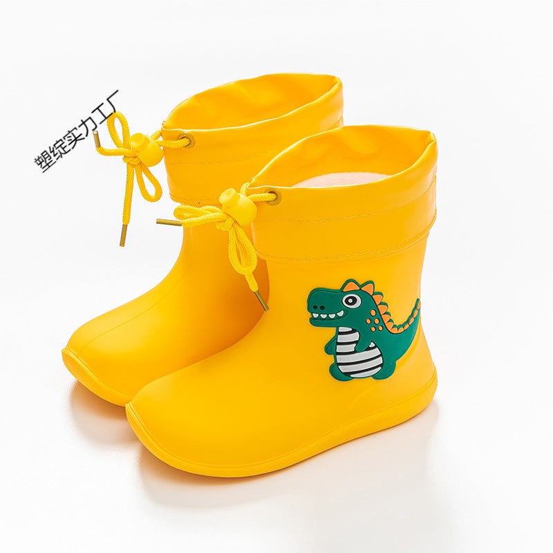 Children'S Rain Boots, Boys' Waterproof Rain Boots, Girls' Baby Lightweight Non-Slip Water Boots, Kidsren'S Toddler Dinosaur Rain Boots - Image 4