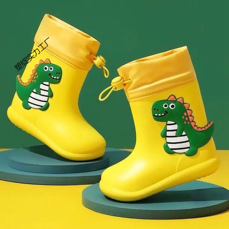 Children'S Rain Boots, Boys' Waterproof Rain Boots, Girls' Baby Lightweight Non-Slip Water Boots, Kidsren'S Toddler Dinosaur Rain Boots - Image 2