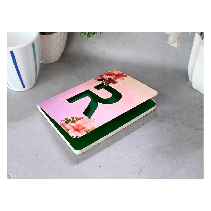 CRAFTOPIX Initial Alphabet R Lasercut Soft Bound Diary Notebook | B6 Size 6" x 4.9" Undated 192 Pages, 80 GSM | Perfect Binding Diary for Office use, Personal Diary, Journal Diary - Image 2
