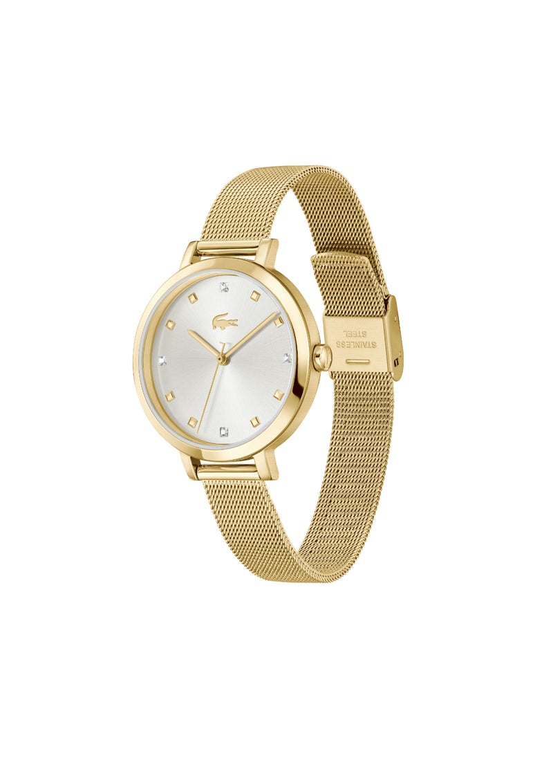 LACOSTE LACOSTE ROUND ANALOG WOMEN'S SILVER WHITE CASE WATCH - 2001401  - Image 1