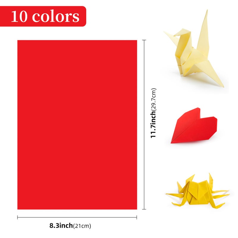 AIMI 80 Sheets Assorted Colors Bulk for School Supplies A4 Copy Paper Construction Paper Classroom Supplies Elementary Great for Arts Painting Coloring Drawing Crafts - Image 2