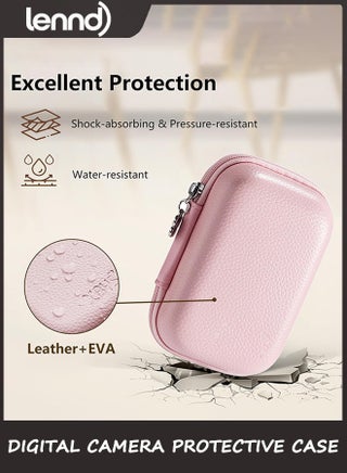 Digital Camera Case for CAMKORY, KODAK PIXPRO FZ45/FZ55, Canon IXUS 285 HS, Lecran, Small Travel Compact Camera Holder with Mesh Pocket for Accessories SD Card - view 4