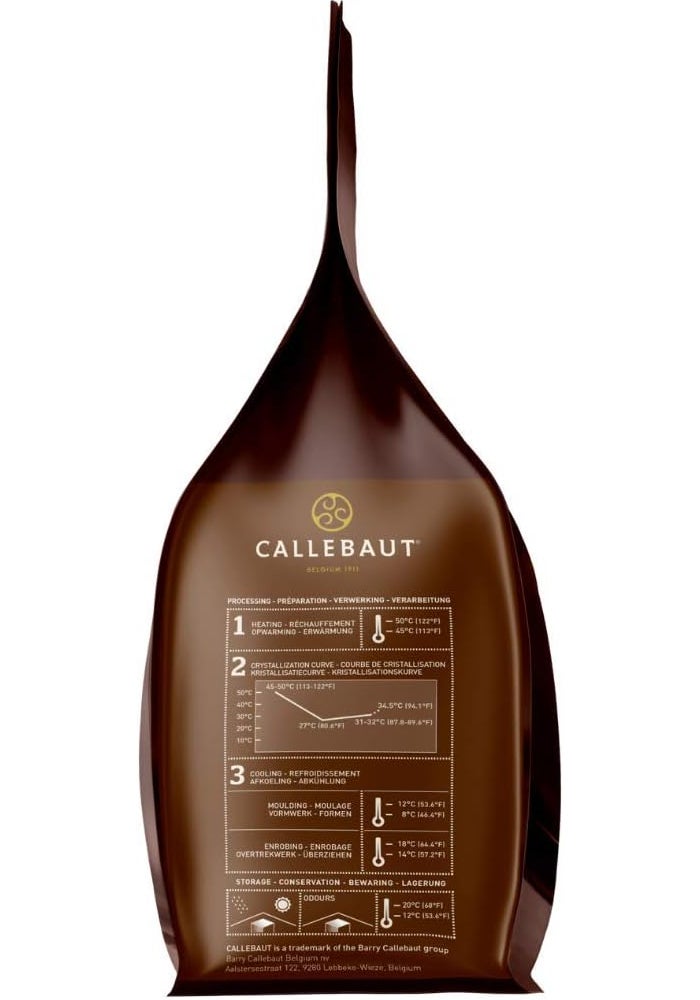 Callebaut Belgian Dark Chocolate Callets 54.5% - Image 3