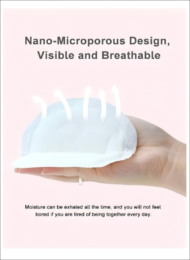 وساده صدر فوط الثدي قطن للصدر اغطية الثدي مناديل الصدر قطن للرضاعه يمكن التخلص منها وسادة منع تجاوز فترة الرضاعة في وقت متأخر من الحمل الحفاظ على الملابس الجافة الحليب بعد الولادة تجاوز وسادة الحلمة التصحيح سهل التنظيف الحليب وسادة - Image 3