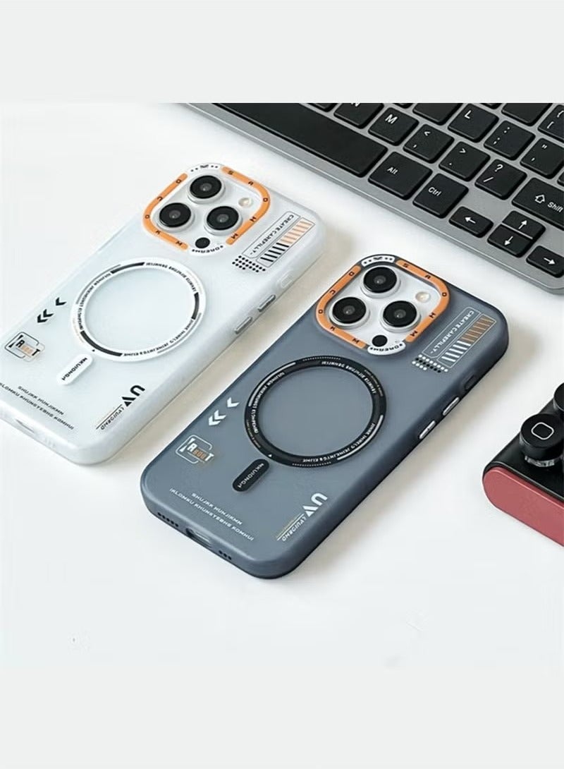Magnetic for iPhone 15 Pro Case [Compatible with Magsafe ] Slim Protective Translucent Matte iPhone 15 Pro Phone Case 6.1 inch, Dark Grey - Image 4