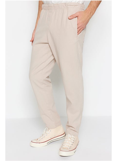 Stone Regular Fit Gabardine Trousers TMNSS23PL00033