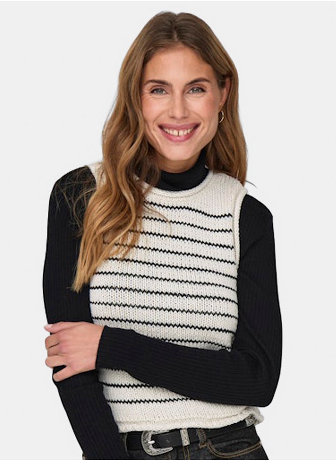 ONLY Onlbeli Life Sl O-Neck Top Ex Knt  - Image 2