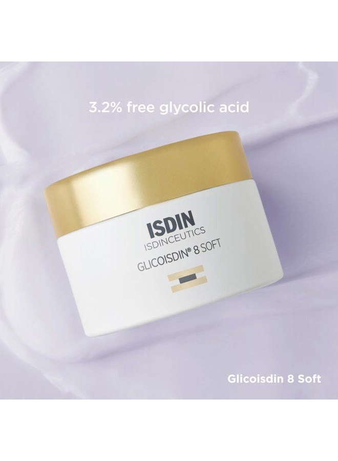 ISDIN كريم تقشير الوجه جليكوسيدين 8 مع حمض الجليكوليك، 1.76 أونصة - Image 5