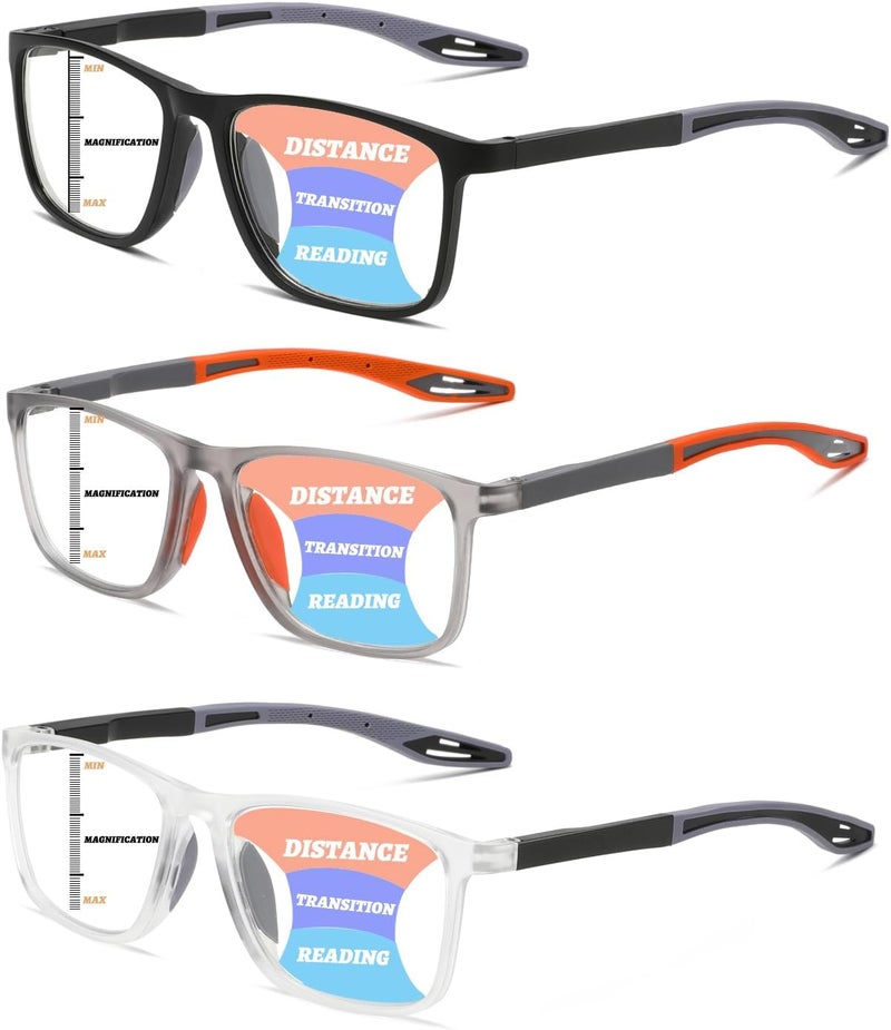 Hubeye TR90 Sports Reading Glasses for Men and Women Good Square Comfortable Flexible Anti-Blue Computer Glasses High Quality Comfortable Reading Aid - Image 1