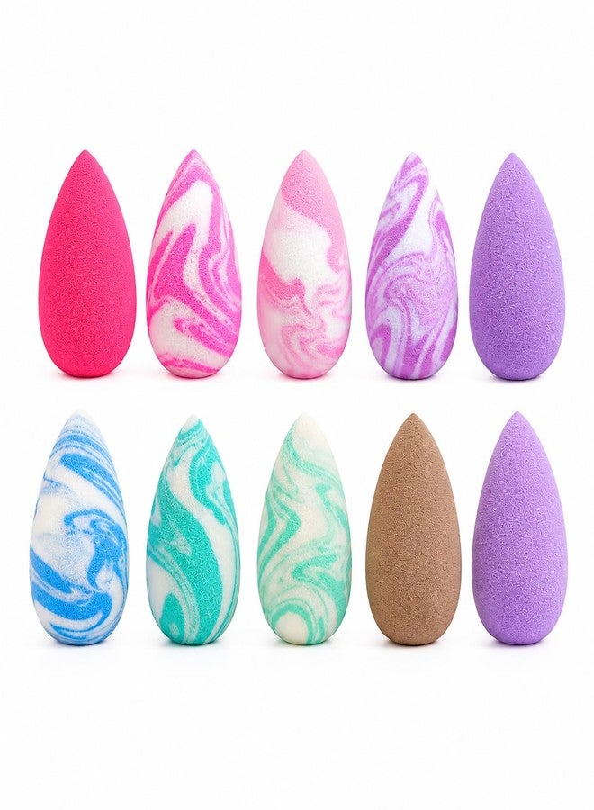 Micro Mini Makeup Sponge Puff | Pack of 10 | Finger Puff Beauty Blenders for Concealer, Foundation & Under Eye Makeup, Soft Mini Beauty Sponges for Precise Blending - Image 1