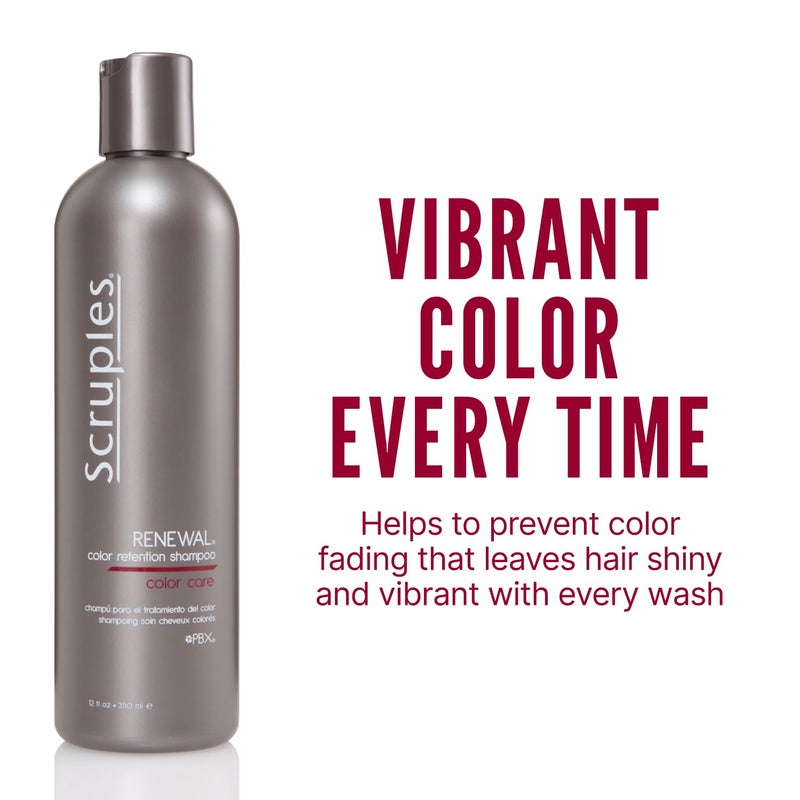 Scruples Color Renewal Gentle Shampoo - Maintain Hair Health Without Stripping Color - Established, Trusted Formulas for Ultimate Hair Shine (12 oz) - Image 2