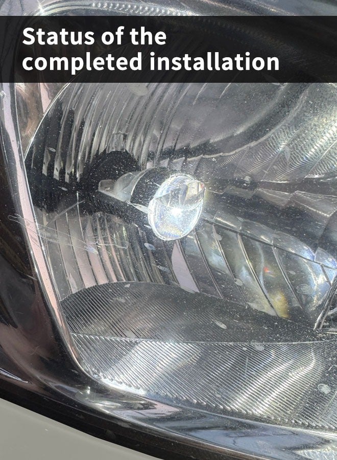 Loquat Headlights  H4 LED Headlight Bulbs With Projector 6500K 30000Lm Super Bright White Light Hi/Lo Beam LED Bulbs Plug and Play DC9-36V Suitable For Motorcycles, Cars and Trucks 2pcs - Image 2