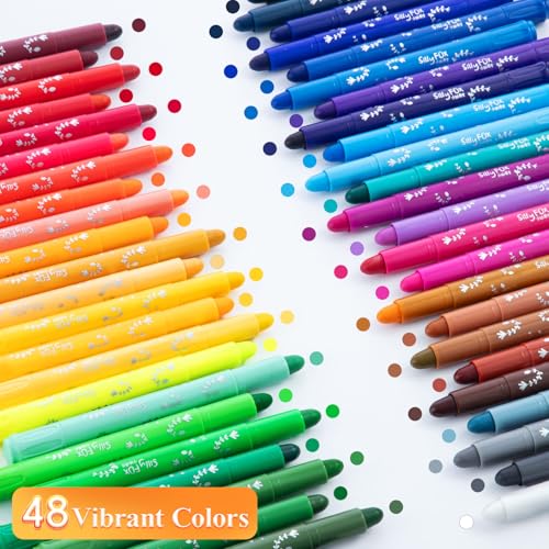 MG Washable Tempera Paint Sticks 48 colors Solid Tempera Paint Set with 1 paint brush for artists Super Quick Drying Works Great on Paper Wood Glass Ceramic Canvas - Image 5