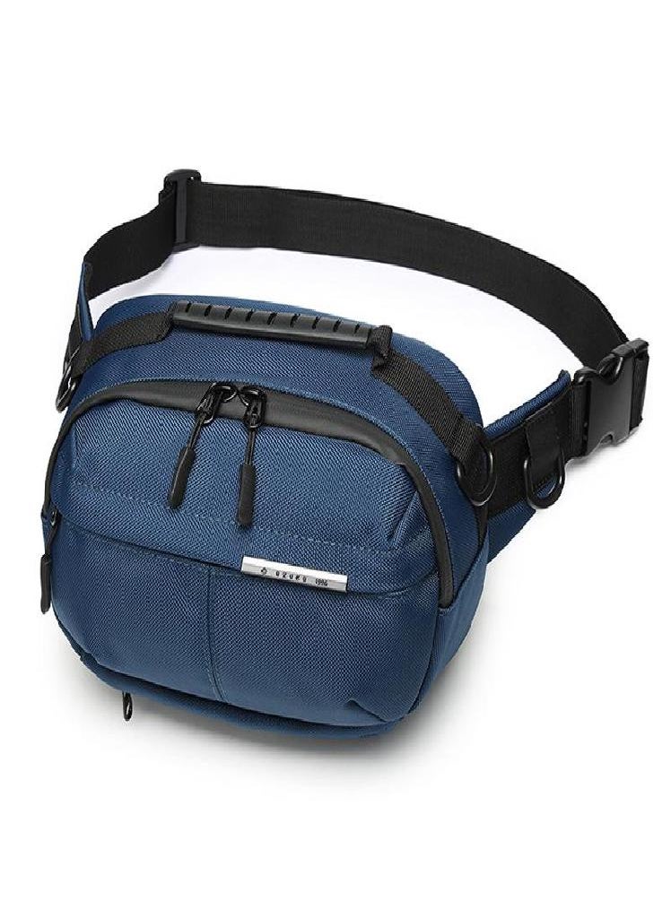 Eckek - OZUKO New Waist Bag Outdoor Large Capacity Men's Satchel Sports Leisure Multifunctional Chest Bag Waist Bag - Image 1