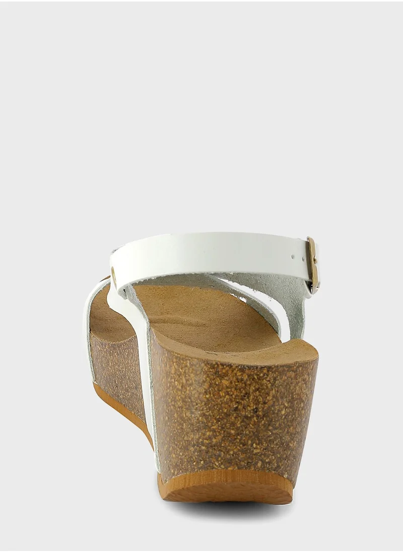 بيتون Rea Multi Strap Wedge Sandals