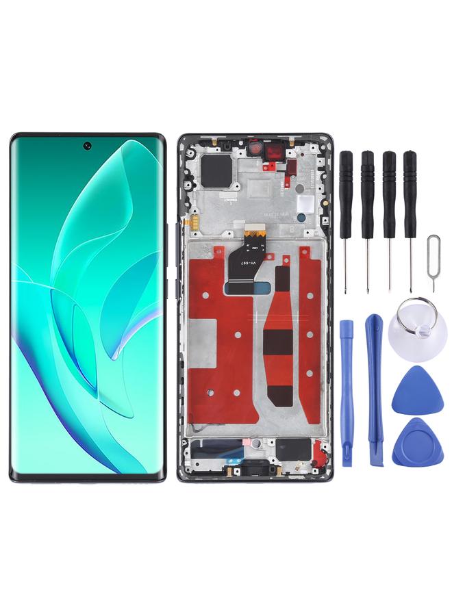 erorex Replacement Original OLED LCD Screen for Honor 60 Digitizer Full Assembly with Frame Black - Image 1