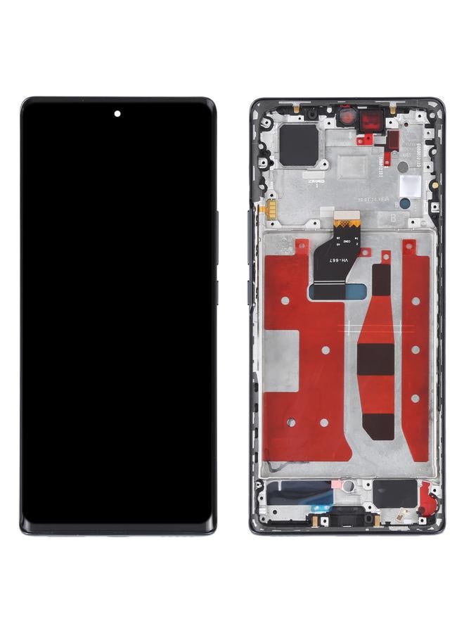 erorex Replacement Original OLED LCD Screen for Honor 60 Digitizer Full Assembly with Frame Black - Image 2