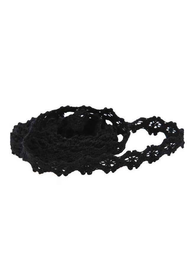 Thoraya Lace Ribbon Cotton Thread 20 Yards Black Decorative Accessories for DIY Clothing Gift Decoration  - Image 5