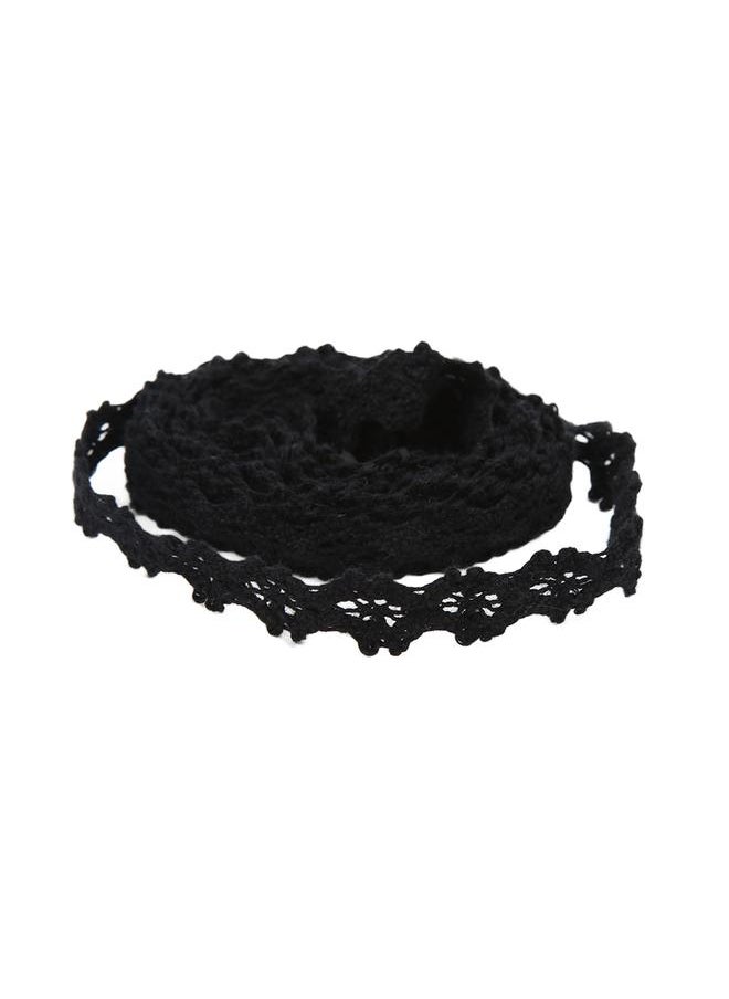Thoraya Lace Ribbon Cotton Thread 20 Yards Black Decorative Accessories for DIY Clothing Gift Decoration  - Image 4