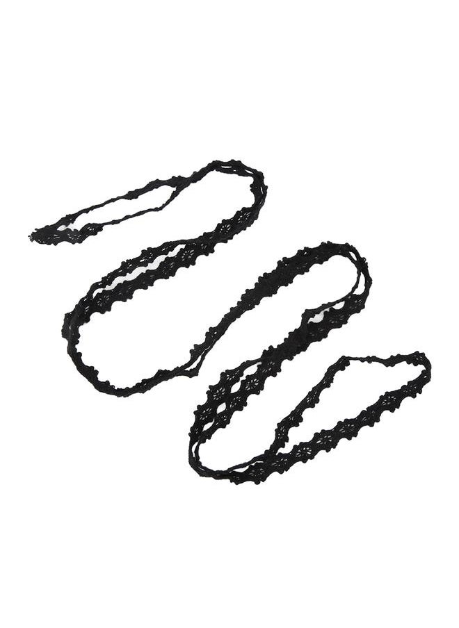 Thoraya Lace Ribbon Cotton Thread 20 Yards Black Decorative Accessories for DIY Clothing Gift Decoration  - Image 3